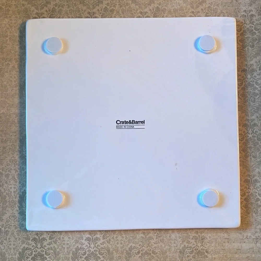 Crate & Barrel Watercolor Apple Trivet